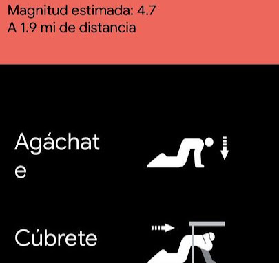 Temblor en celulares
