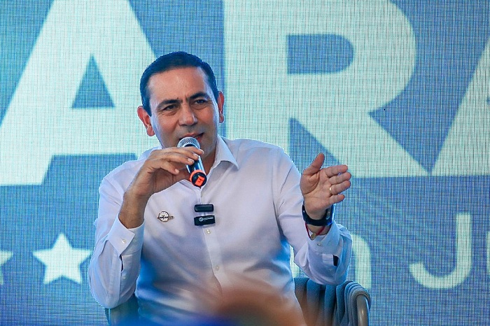 El gobernador lideró el acto de rendición de cuentas del ejercicio 2024. Foto. Prensa Gobernación de Santander