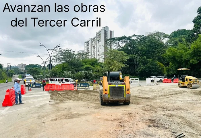 Hay cambios viales por la construcción del Tercer Carril. Foto: Alcaldía de Floridablanca/Collage: Ciudad Florida