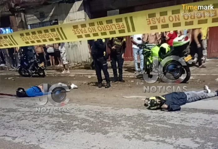 Triple homicidio en el asentamiento El Páramo de Floridablanca. Foto: Noticias Jesús Carrero